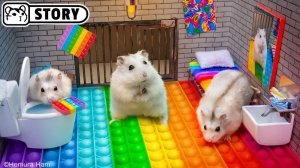 🐹 Хомяк сбегает из лабиринта Pop It. Часть 2 🐹 Хомяк Хомура
