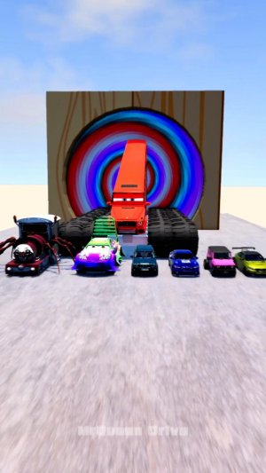 МУЛЬТИКИ ПРО МАШИНКИ ЦВЕТНЫЕ МАШИНКИ ПРОТИВ МОНСТРА