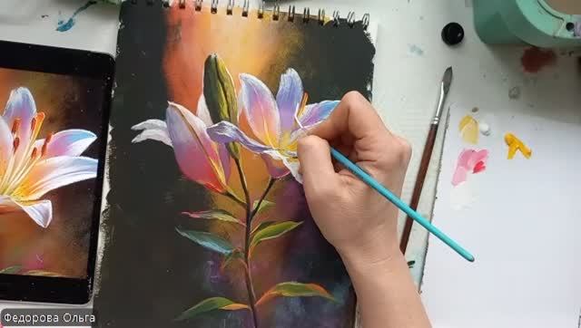 Акрил. Лилия