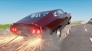 BeamNG Drive - Аварии с массовыми опрокидываниями