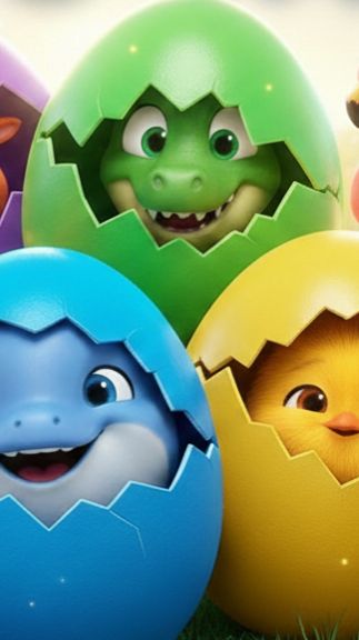 КТО ВНУТРИ? 🥚 Учим животных и цвета | Яйца-сюрпризы для малышей