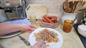 Сельчанка в Америке/ДОМАШНИЕ СОСИСКИ, ФОРЕЛЬ В ТОМАТНОМ СОУСЕ, РЫБА ХЕК. КАША В АВТОКЛАВЕ.