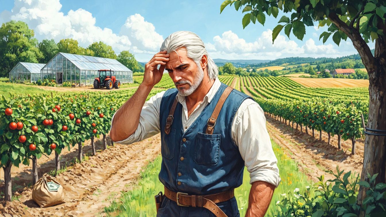 Ведьмак на грядках: Геральт покоряет Farming Life! Прохождение #1