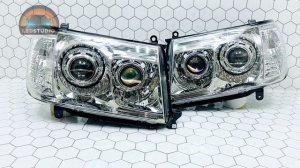 Toyota Land Cruiser 100 мощные профессиональные фары ledstudio