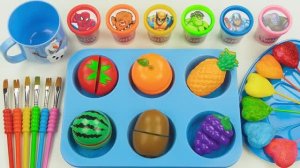 Слайм краски играем вместе