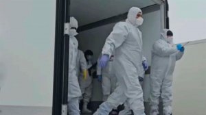 Показали кадры передачи РФ тел российских бойцов.