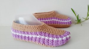 Следочки на двух спицах. Просто и быстро. / МК /