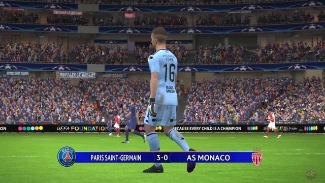 Футбол. Лига Чемпионов. ПСЖ - Монако. Обзор матча [PES 2017] смотреть онлайн