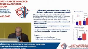 Анаболическая резистентность и нутритивная поддержка Шестопалов А.Е. 2025
