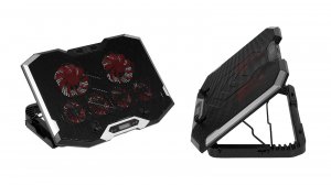 Подставка с охлаждением для ноутбука на стол с наклоном