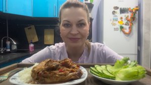 МУКБАНГ ЧАХОХБИЛИ С КУРИЦЕЙ И РИС/MUKBANG ЕДА ОБЖОР