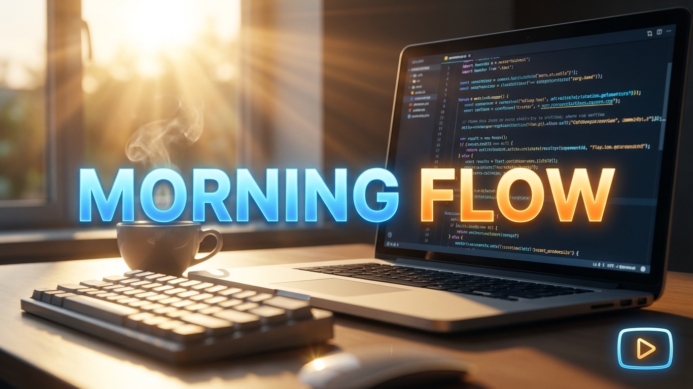 🌅 Утренний стендап: Мелодик-техно для планирования и кода [4K 50 мин]