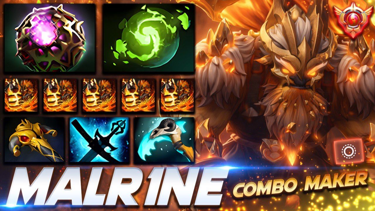 Malrine Earthshaker Combo Maker — профессиональный геймплей в Dota 2 [Смотри и учись]