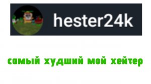 обзор на самого худшего моего хейтера(я стал ещё нейтралом)