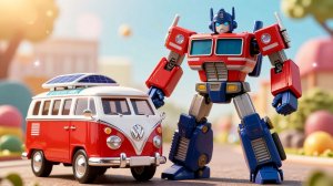 Ваууу! Фургончик стал РОБОТОМ! 🚐➡️🤖 Супер превращение!