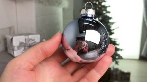 Набор стеклянных шаров, голубой лёд mix, 60 мм, 10 шт., 2000236