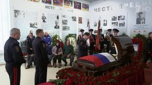 В Москве простились с сотрудником ДПС, погибшим в результате взрыва у Савеловского вокзала.