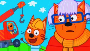 Три Кота | Три Кота - Машинки и Стройка. Дом для Бабушки | Мультфильм Три Кота Смотреть