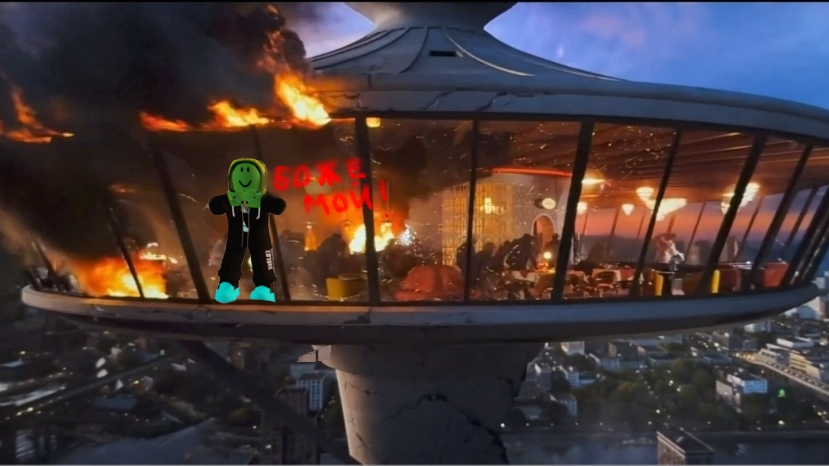 башня с видом на небо в роблокс