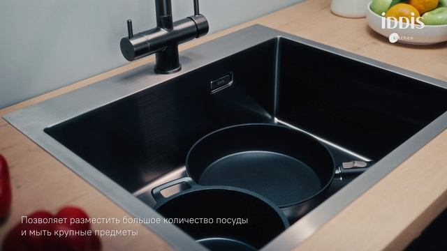 Коллекция моек IDDIS Kitchen Edifice графит