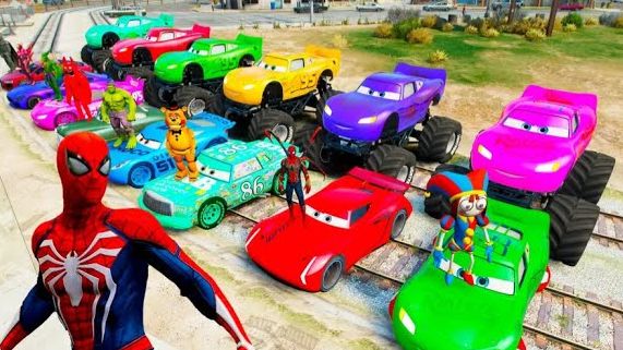 Машинки летают и прыгают! Развивающие мультики Машины помощники. Мультфильмы про машинки смотреть онлайн