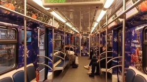 Поездка на Новогоднем поезде Ока от Минской до Парка Победы-2