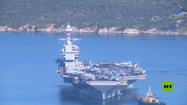 أكبر حاملة طائرات أمريكية تغادر جزيرة كريت متجهة إلى الشرق الأوسط смотреть онлайн