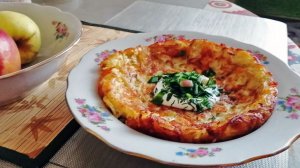 Картофельная запеканка с сыром. Жарила на сковороде. Быстро, сытно, вкусно.