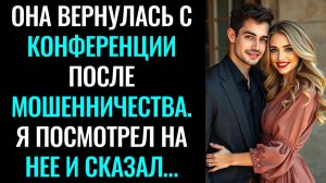 Она вернулась с конференции после мошенничества. Я посмотрел на нее и сказал…