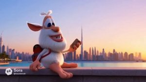 (Krosh_ai) Буба но эпизод сделал ИИ буба поехал в Дубай 1 эпизод