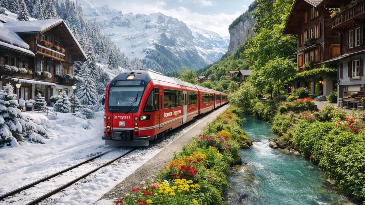 Самое красивое железнодорожное путешествие в мире из Италии в Швейцарию | #шариклайф