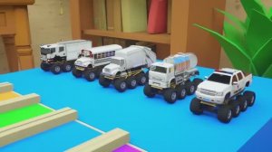 Учим цвета!!! Футбольный мяч, разноцветные машинки - Детские стишки и песенки для малышей