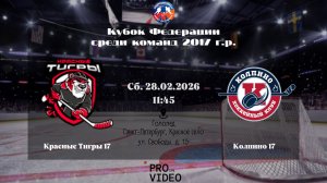 ХК "Красные Тигры" 17 - ХК "Колпино" 17 | 28.02.2026