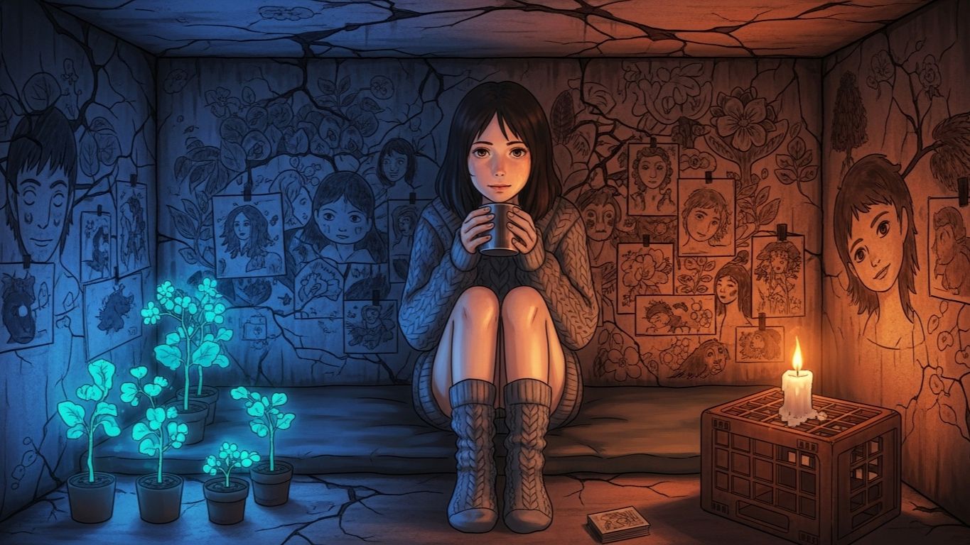 Она живёт под землёй — Уютное Ghibli-убежище | Постапокалипсис без слов