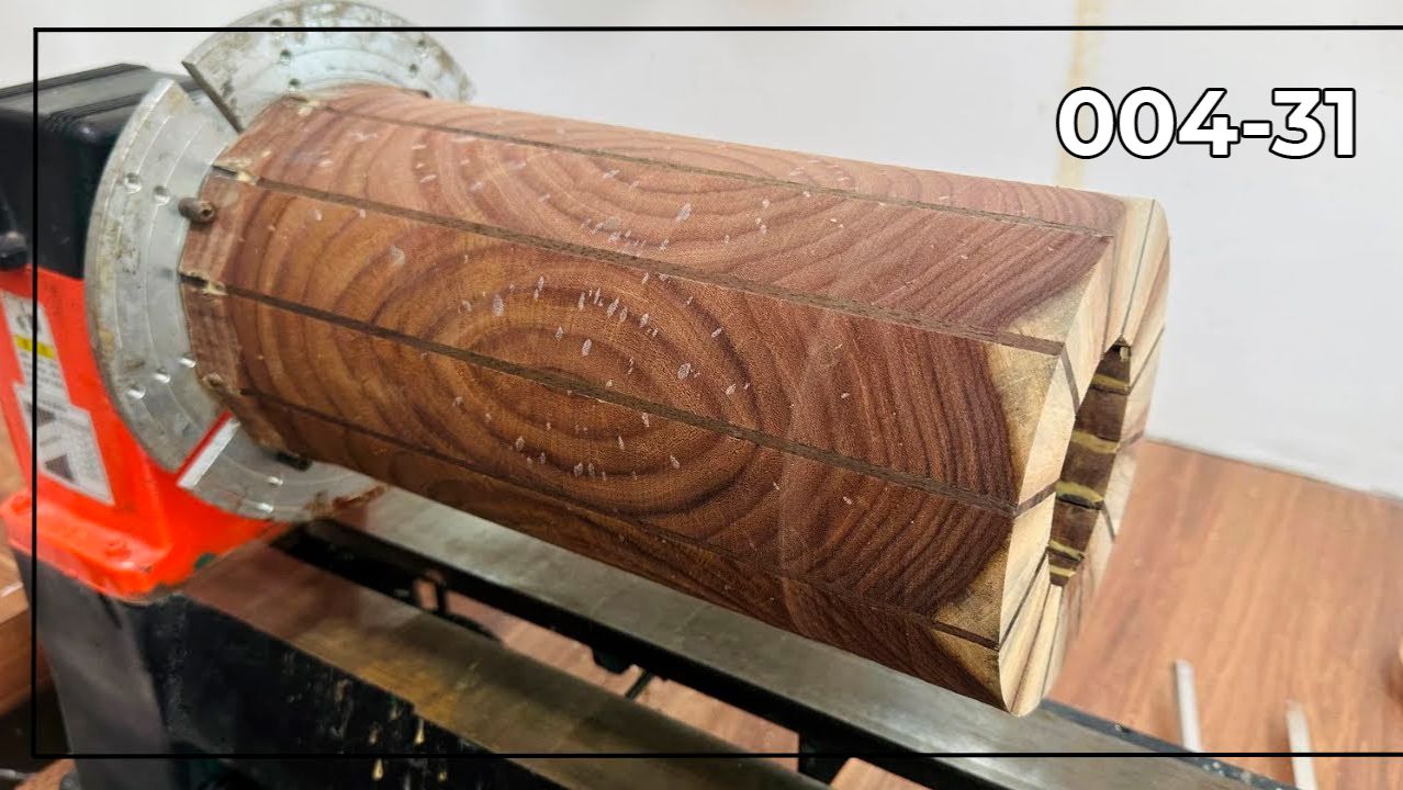 Токарные работы по дереву для начинающих Ваза из дерева своими руками Сегментное точение смотреть онлайн