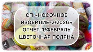 СП «Носочное изобилие-2/2026». Отчет-1/февраль «цветочная поляна» 🌼🌼🌼