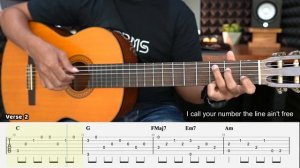 ALWAYS SOMEWHERE Scorpions на Гитаре. Уроки гитары. Ноты и Табы для Гитары Yunus Guitarist