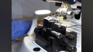 ультрамикротомия нарезание образца на ультратонкие срезы 50-90 нанометров на сеточки для электр. мик