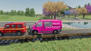 ПЕРЕВОЗИТЕ ПОЛИЦЕЙСКИЕ МАШИНЫ, СКОРУЮ ПОМОЩЬ, ПОЖАРНУЮ МАШИНУ, КРАСОЧНЫЕ АВТОМОБИЛИ С ПОМОЩЬЮ TRAIN