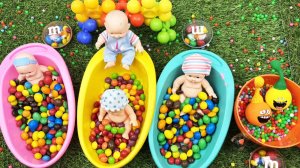 Мультики для девочек про ярких куколок в разноцветных ванночках. Мультики для детей и малышей