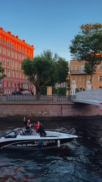 Львиный мост - один из трех сохранившихся подвесных мостов в Петербурге