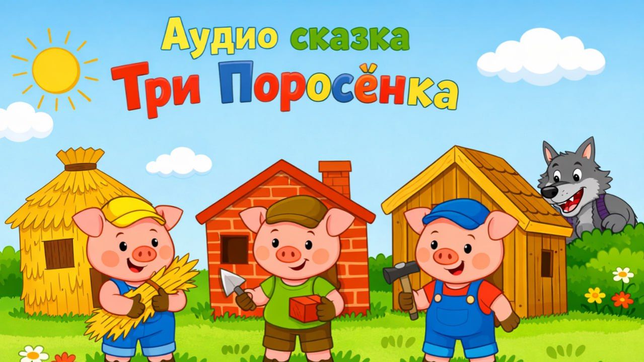 Три поросёнка. Аудио сказки | Сказки у лесной опушки | Сказки на ночь для детей, Народные сказки смотреть онлайн