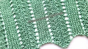 Лаконичный простой ажур ⭐️ Узор для вязания джемпера, палантина ⭐️ Схема