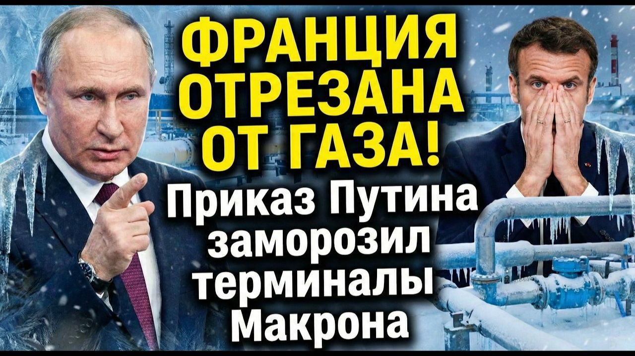 ФРАНЦИЯ ОТРЕЗАНА ОТ ГАЗА! Приказ Путина заморозил терминалы Макрона смотреть онлайн