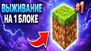 1 блок в маинкрафте #1
