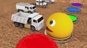 Учим цвета с уличными машинами и волшебным водным аттракционом PACMAN!