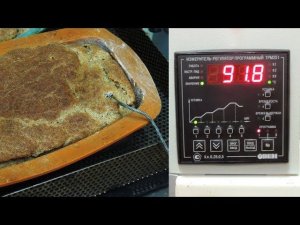 Хлеб: в духовке +180°C   А сколько же градусов внутри буханки? Hot bread.