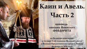 "Каин и Авель. Часть 2". Епископ Венёвский Феодорит.