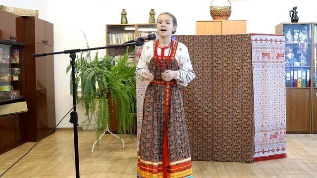 Лелик Мария, 12 лет, "Уж вы гусли мои, не гудите"- русская народная песня, МБУДО "Дорогинская ДШИ"