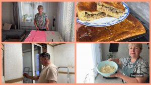 ПИРОГ на ЗАВАРНОМ Тесте. Каждый занят своей работой.